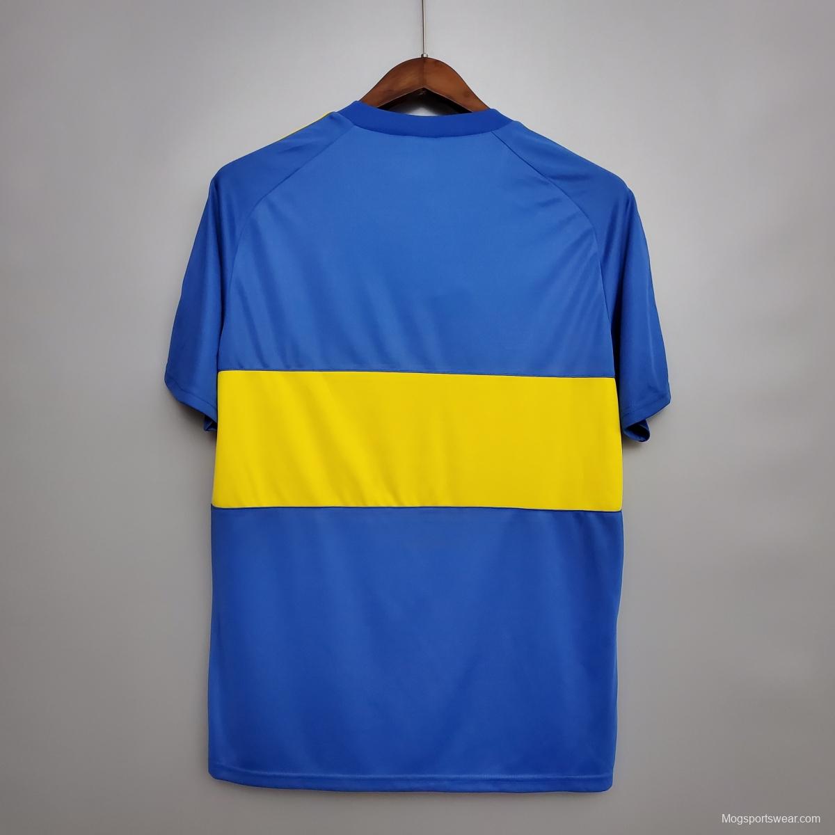 Retro 1981 Boca Juniors home Soccer Jersey