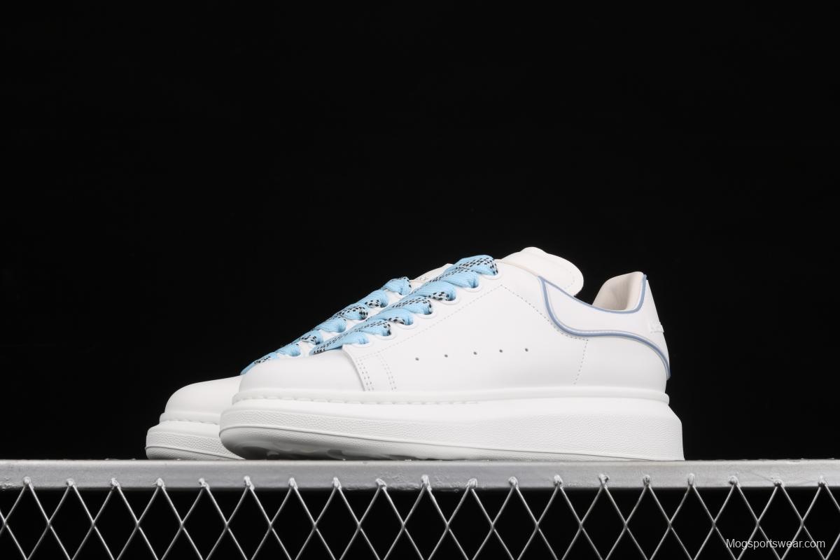 Alexander McQueen white and blue gel drop