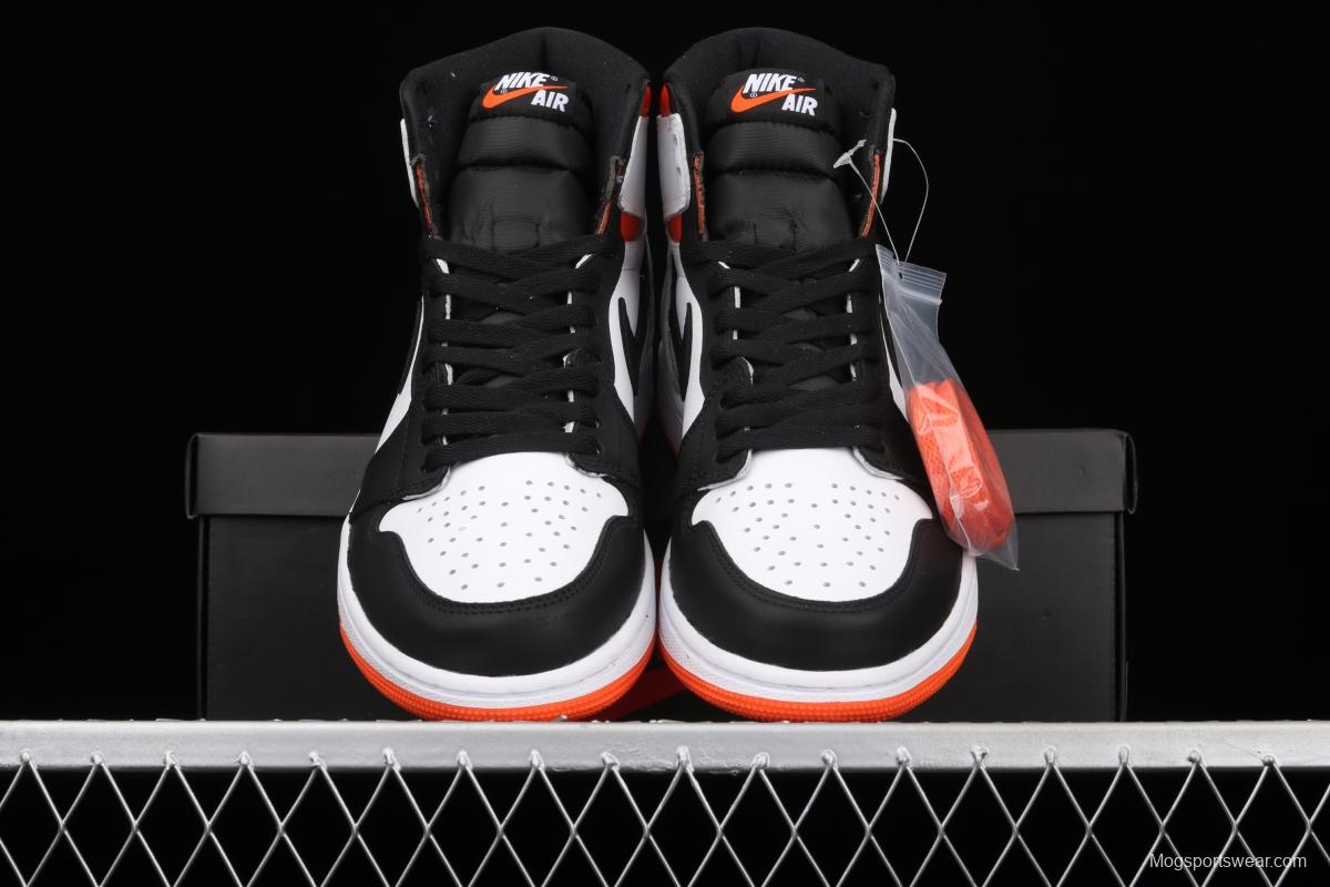 Air Jordan 1 High OG Black Toe Shattered Backboard rebound black toe high top basketball shoes 555088-180