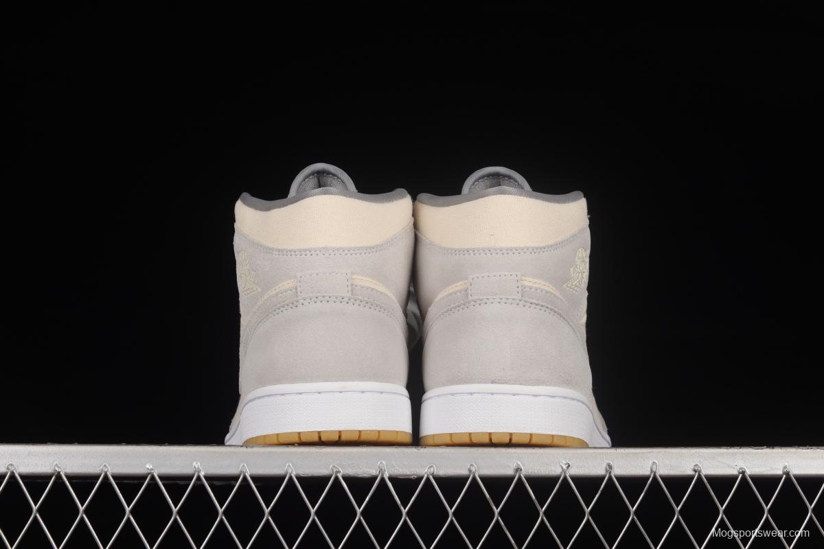 Air Jordan 1 Mid coconut milk mid-top basketball shoes DN4281-100