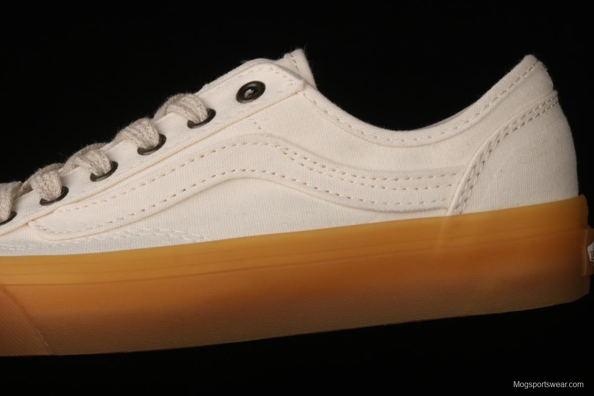 Vans Style 36 environmental protection series South Korea limits rice white rubber Oxford sole low upper board shoes VN0A4U3V88P