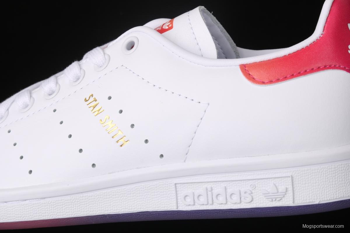 Adidas Stan Smith Rainbow EG8133 Smith rainbow crystal soles casual board shoes