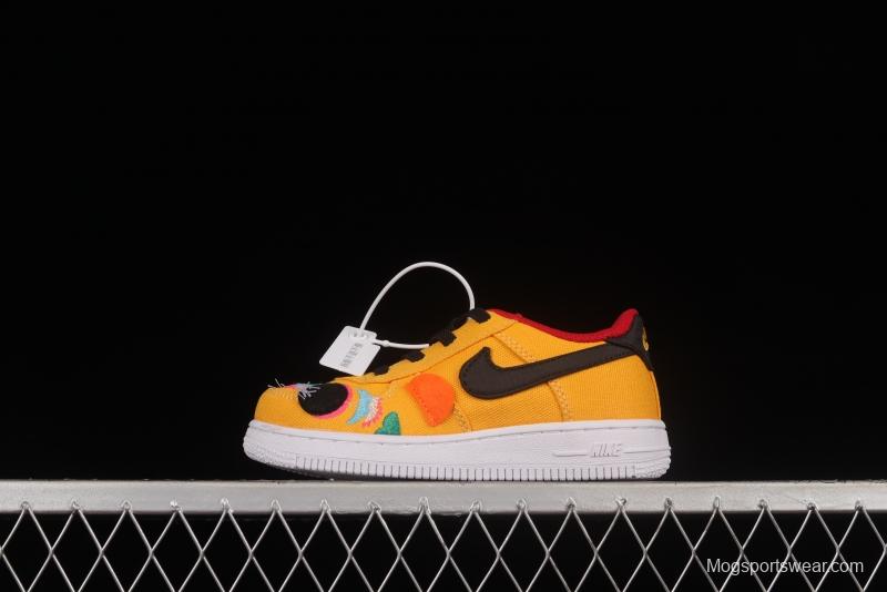 NIKE Air Force 1'07 TD New Year Tiger Canvas Size Kids DQ5072-701