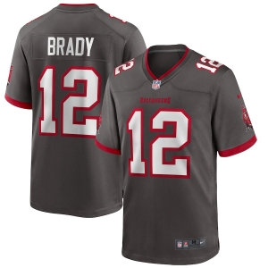 Men's Tom Brady Pewter Alternate Player Limited Team Jersey