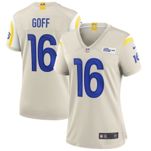 Women's Jared Goff Aaron Donald Bone Player Limited Team Jersey