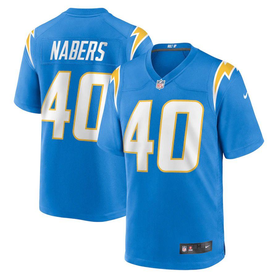 Men's Gabe Nabers Powder Blue Player Limited Team Jersey