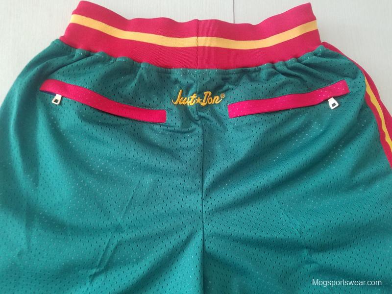 Seattle 1995-96 Throwback Classics Basketball Team Shorts