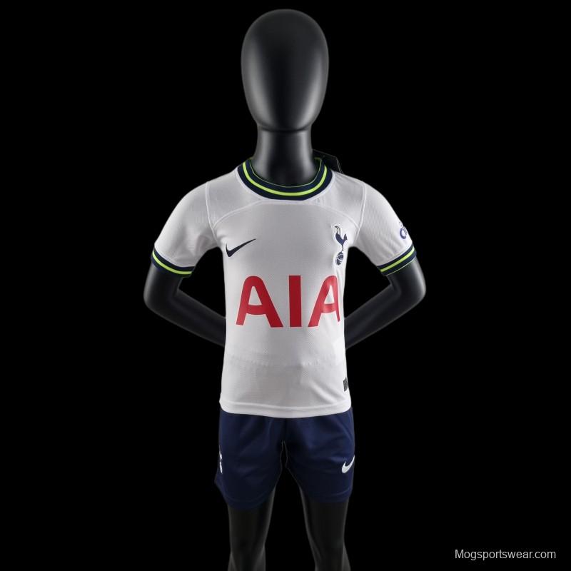 22/23 Kids Kit Tottenham Hotspur Home 16-28 Soccer Jersey