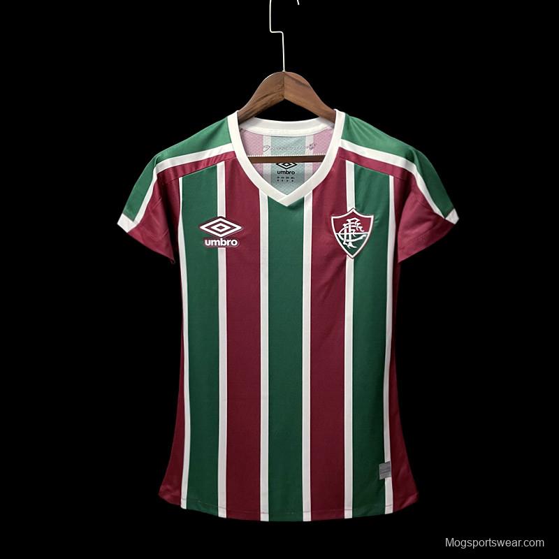 22/23 Fluminense Home Woman Soccer Jersey