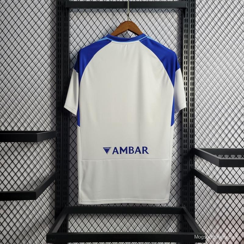 22/23 Real Zaragoza Home Soccer Jersey