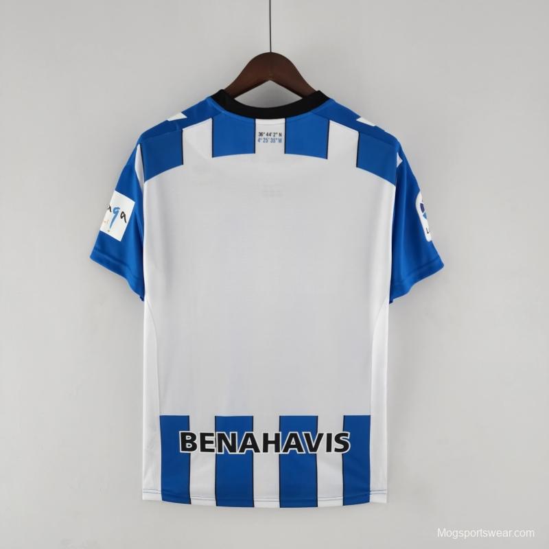 22/23 Malaga Home Soccer Jersey