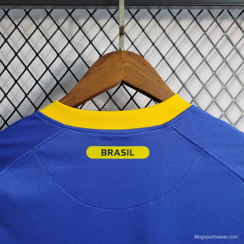 Retro 2010 Brazil Away Soccer Jersey