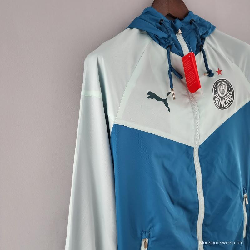 2022 Palmeiras Windbreaker Blue