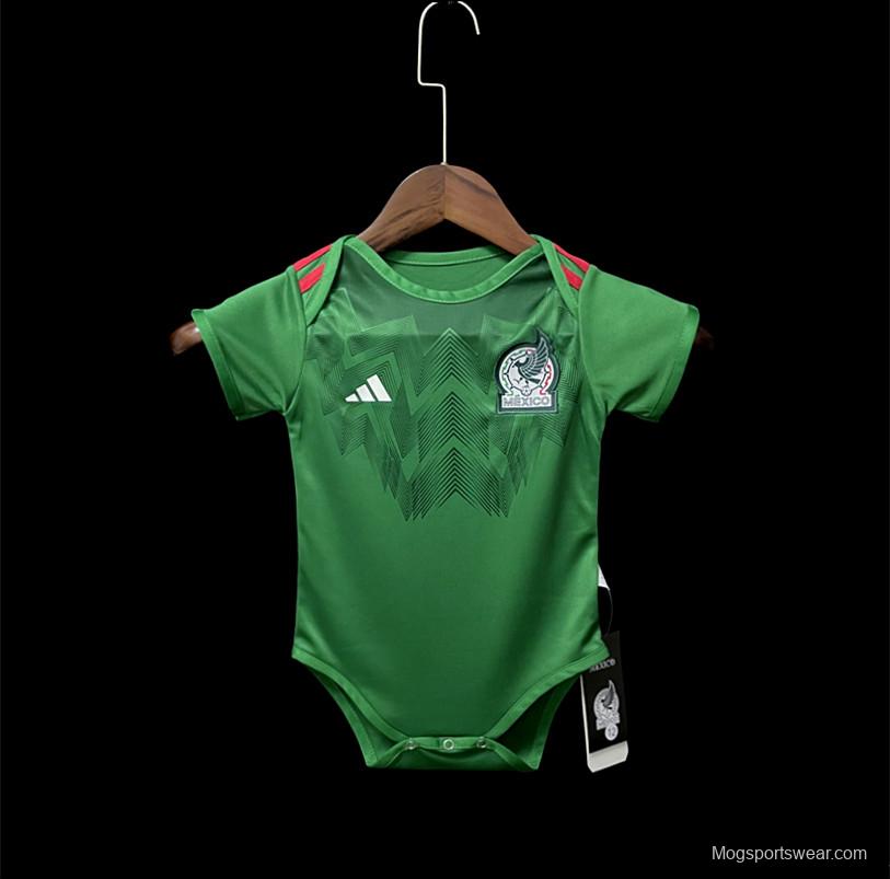 2022 Mexico Home Baby Soccer Jersey