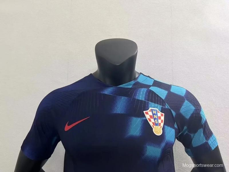 Player Version 2022 Croatia Away Jersey