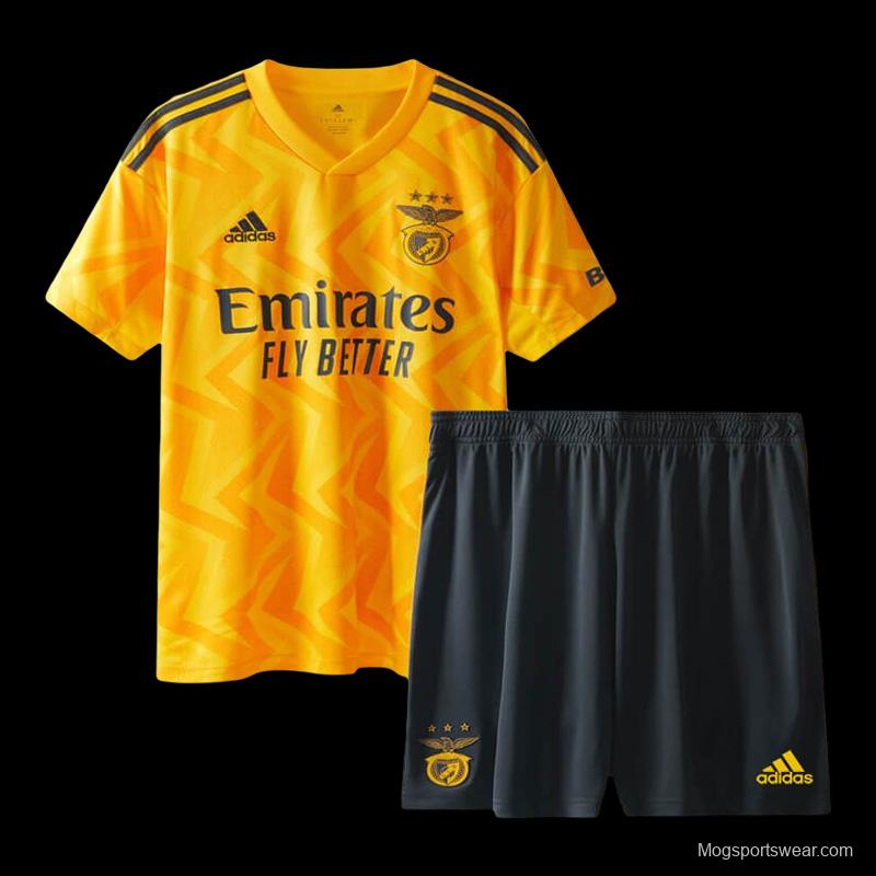 22 23 Kids Benfica Away Yellow Jersey