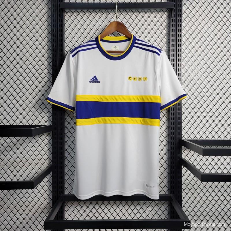 22-23 Boca Juniors Away White Jersey