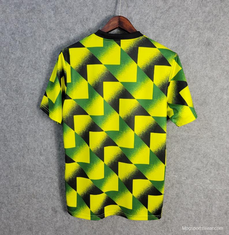 22/23 Arsenal Yellow/Green Pre-Match Jersey