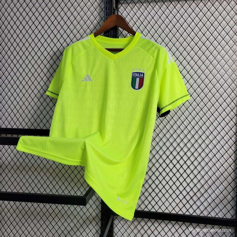 23-24 Italy Goalkeeper Green Jersey