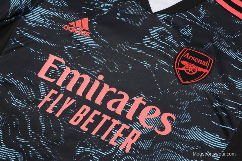 23-24 Arsenal Black Pattern Special Short Sleeve+Shorts