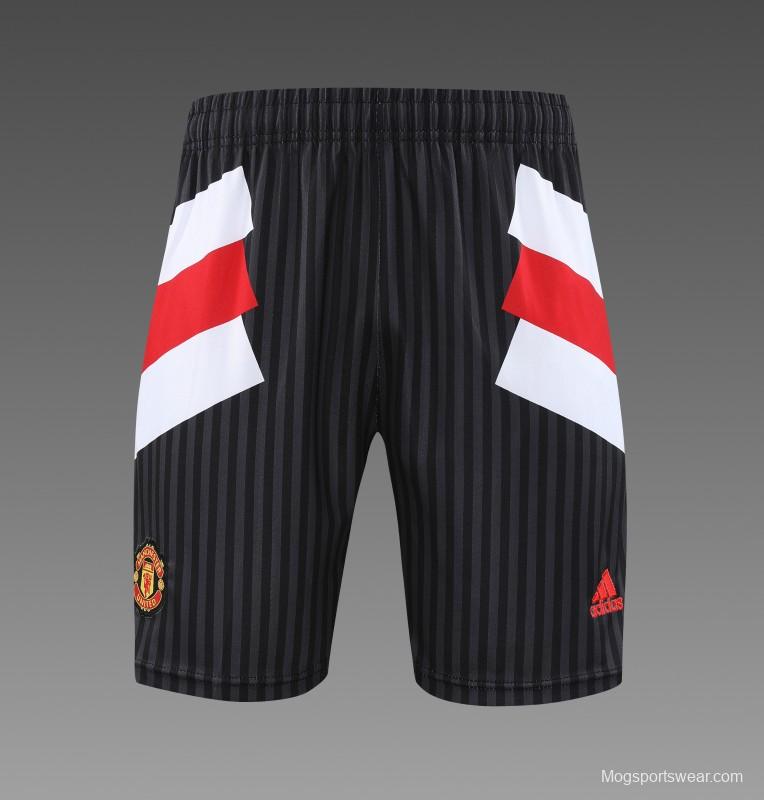 23 24 Manchester United Black Remake Icon Short Sleeve+Shorts