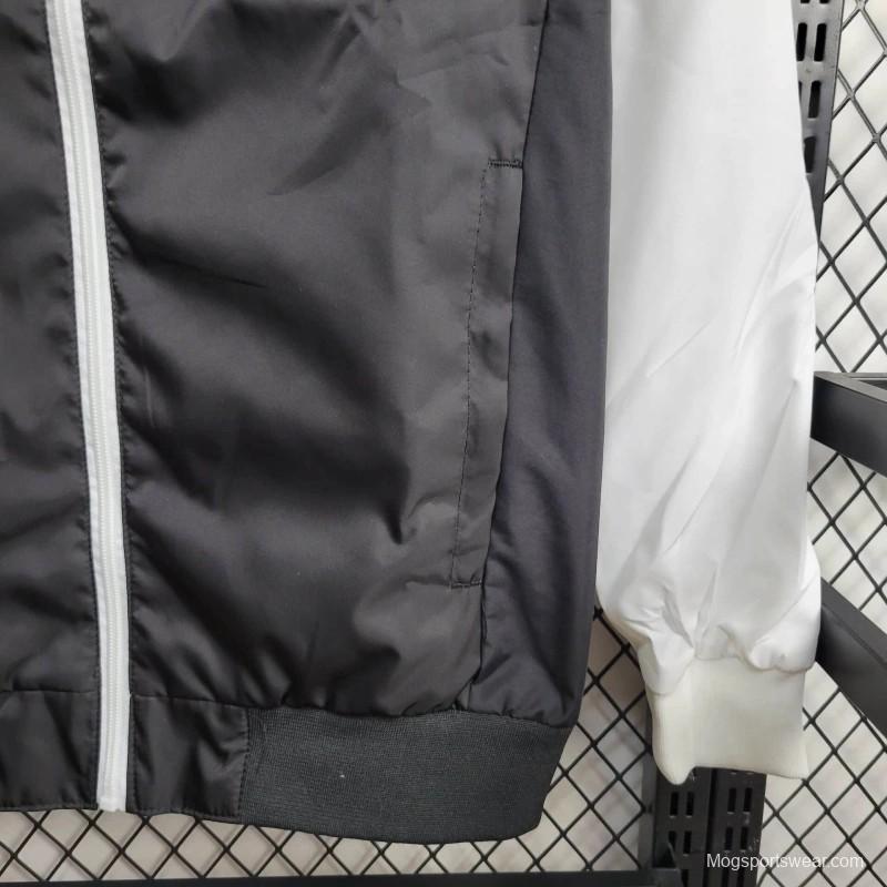 2024 Adidas Black White Windbreaker