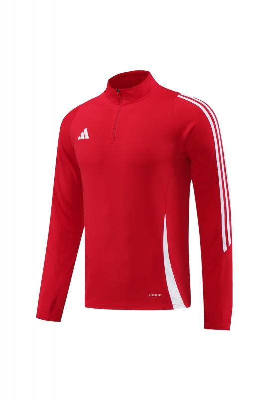 2024 Adidas Red Half Zipper Jacket+Pants