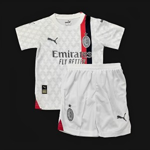 23/24 Kids AC Milan Away White Jersey