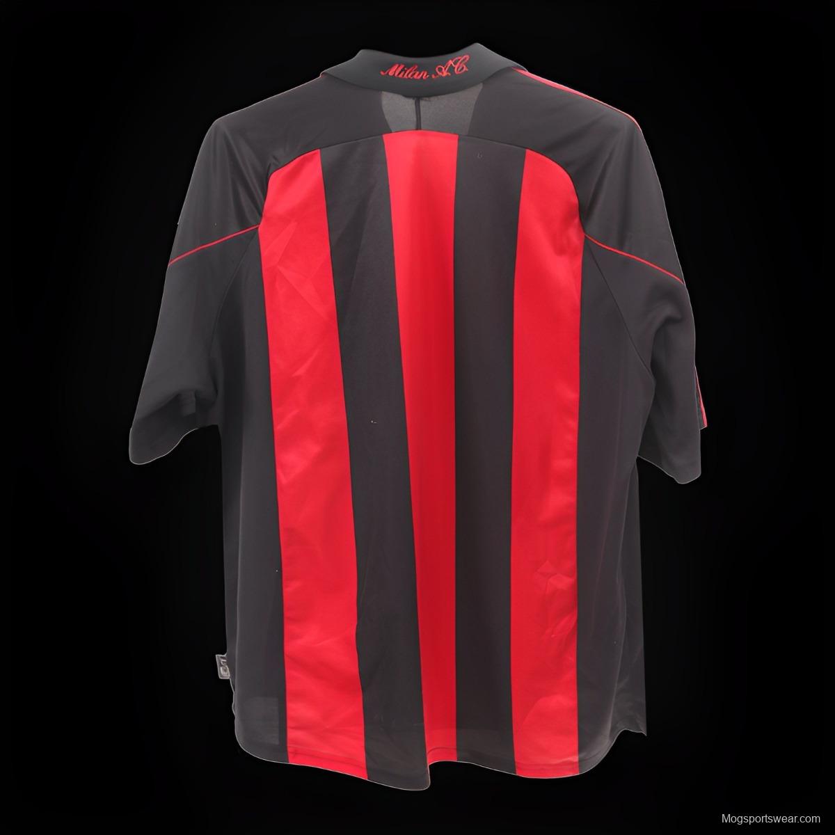 Retro 00/01 AC Milan Home Jersey